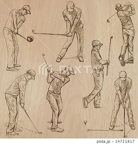 Golf and Golfers - Hand drawn vectors Golf and Golfers - Hand drawn vectors 14721817
