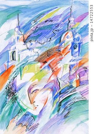 imagination, town and face 14722553