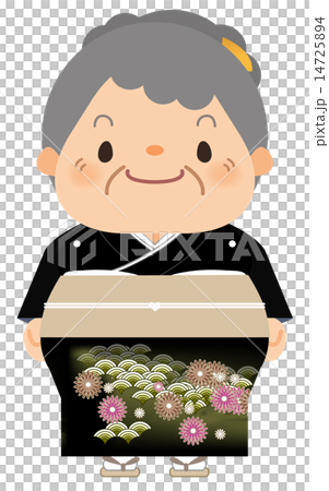 Grandma wearing black sleeves 14725894