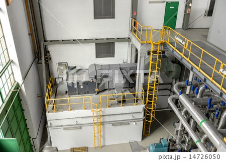 Ladder in industrial interior 14726050