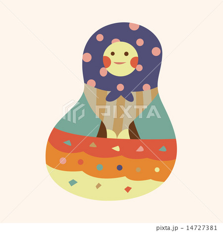 Matryoshka , Russian traditional wooden doll 14727381