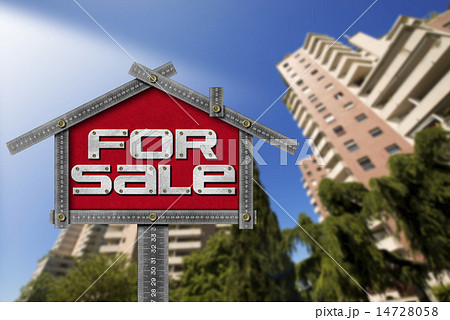 House For Sale Sign - Metallic Meter 14728058