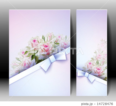 Spring flowers invitation template card Spring flowers invitation template card 14728476