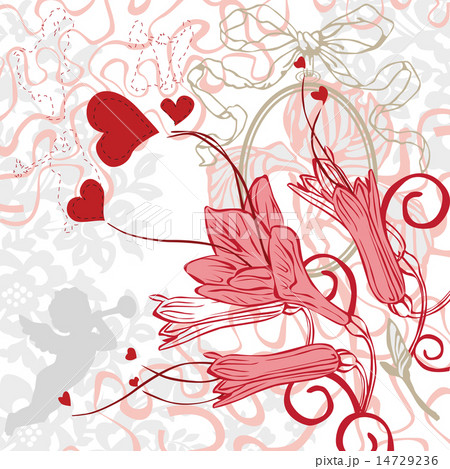 romantic background with bright flowers and vintag romantic background with bright flowers and vintag 14729236