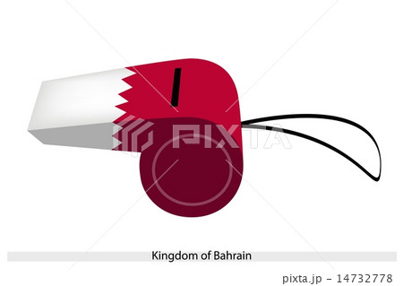White and Red Color of Bahrain Whistle 14732778