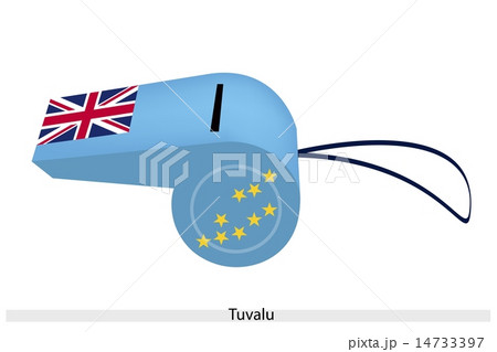 A Light Blue Whistle of Tuvalu Flag 14733397