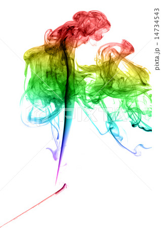 Abstract multicolored smoke 14734543
