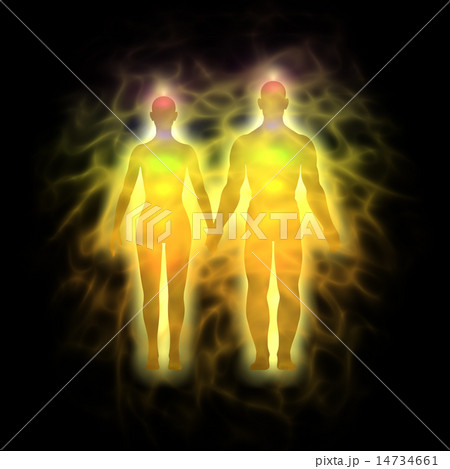 Woman and man energy body - aura 14734661