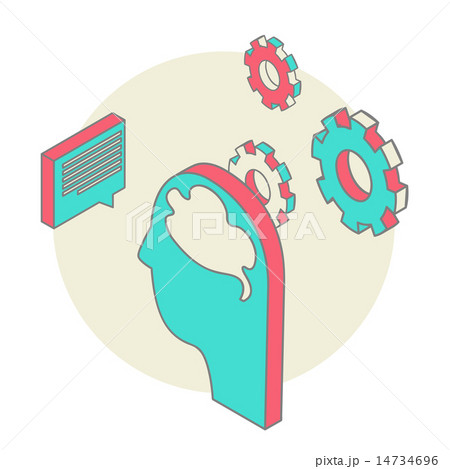 Human head idea - isometric style  14734696
