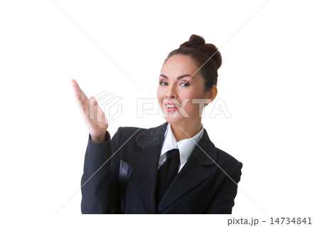 Confident Businesswoman On A White Background Confident Businesswoman On A White Background 14734841