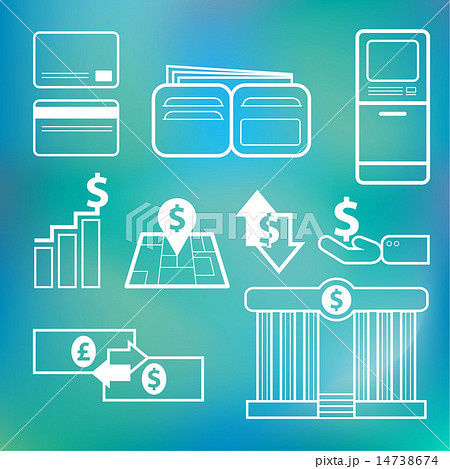 Vector icon financial 14738674