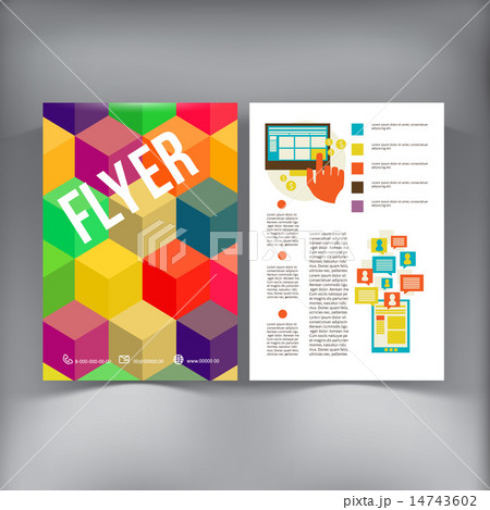 Abstract  Brochure Flyer design vector template. 14743602