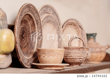 Range of clay pottery  14744102
