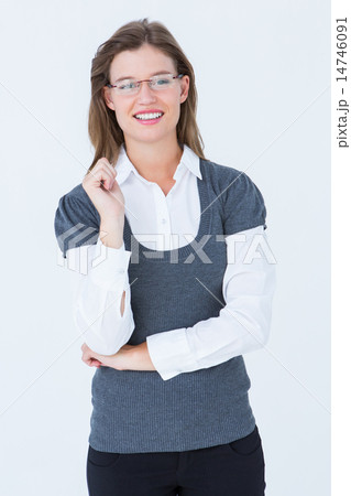 Smiling woman looking at camera Smiling woman looking at camera 14746091