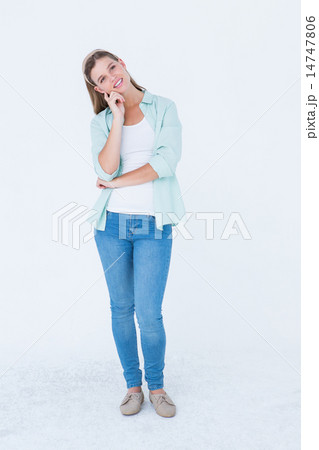 Thoughtful pretty hipster 14747806