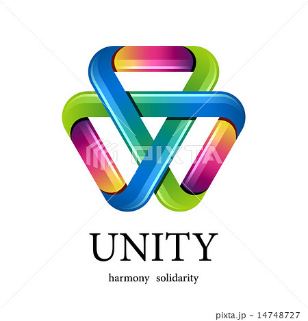unity multicolor triangle icon unity multicolor triangle icon 14748727