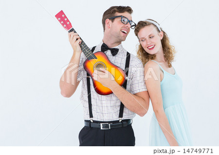 Hipster couple having fun together 14749771