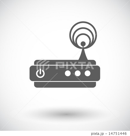 Router single icon. Router single icon. 14751446