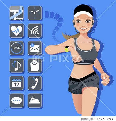 Smart watch concept テクノロジー スマート ウォッチ コンセプト 14751793