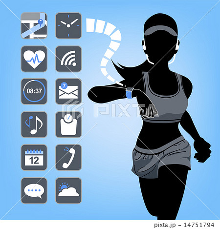 Smart device concept テクノロジー スマート ウォッチ コンセプト Smart device concept テクノロジー スマート ウォッチ コンセプト 14751794