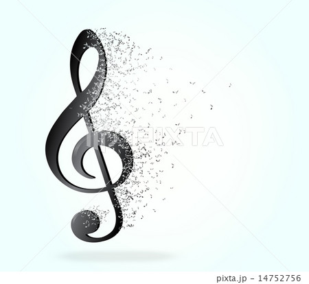 Treble clef  14752756