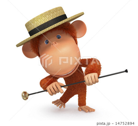 3d monkey dances a step 14752894