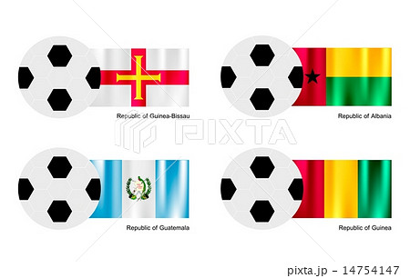 Soccer Guinea Bissau,Albania,Guatemala Guinea Flag
