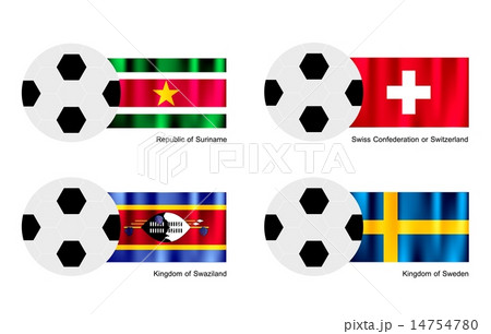 Suriname, Switzerland, Swaziland Sweden Flag