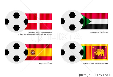 Malta, Sudan, Spain and Sri Lanka Flag