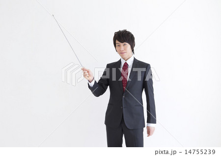 指示棒を持つビジネスマン 14755239