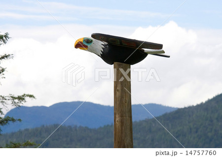 A Native American totem pole 14757760