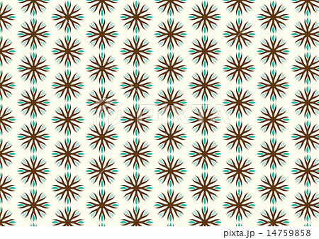 Turquoise Retro Roots or Flower Pattern Turquoise Retro Roots or Flower Pattern 14759858