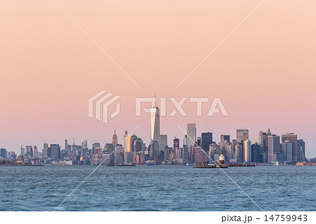 New York City Manhattan downtown skyline 14759943