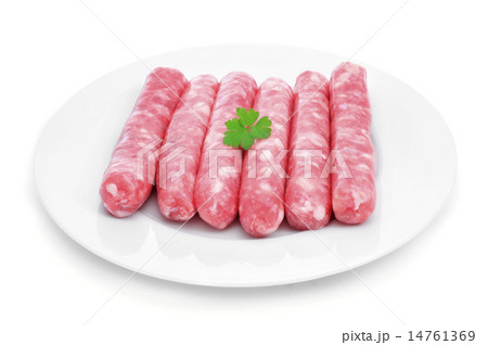 uncooked pork meat sausages uncooked pork meat sausages 14761369