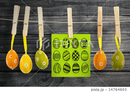 Composite image of easter eggs Composite image of easter eggs 14764603