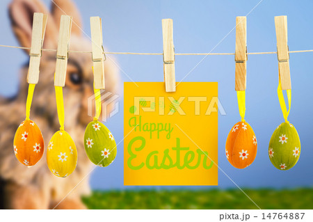 Composite image of happy easter greeting Composite image of happy easter greeting 14764887