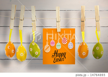 Composite image of happy easter graphic Composite image of happy easter graphic 14764893