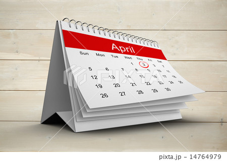Composite image of april calendar 14764979