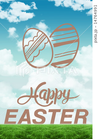 Composite image of happy easter graphic 14764991