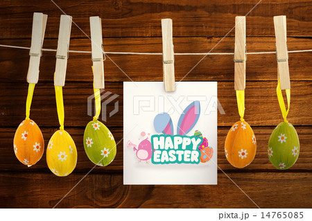 Composite image of happy easter graphic 14765085