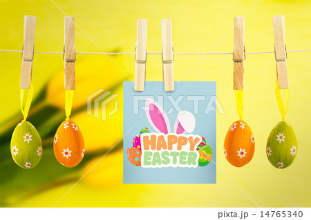 Composite image of happy easter graphic Composite image of happy easter graphic 14765340