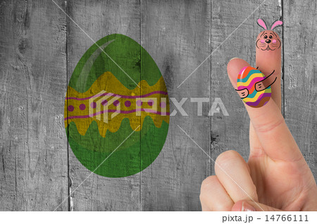 Composite image of fingers as easter bunny 14766111
