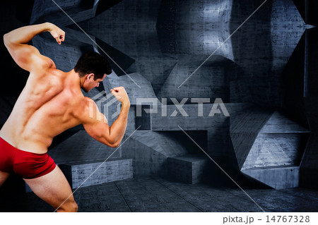 Composite image of attractive bodybuilder 14767328