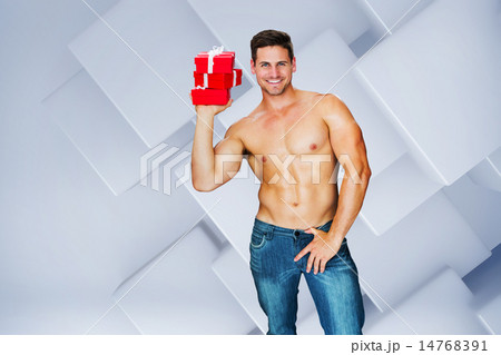 Composite image of attractive bodybuilder 14768391
