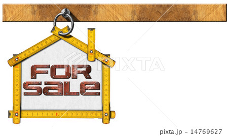 House For Sale Sign - Wooden Meter House For Sale Sign - Wooden Meter 14769627