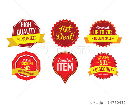 Set of luxury sale labels. Vector illustratration 14770432
