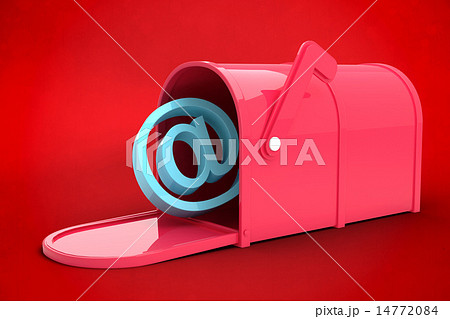 Composite image of red email post box 14772084