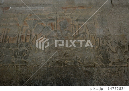 アンコールワット・第一回廊南面のレリーフ 14772824