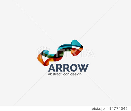 Clean moden wave design arrow logo Clean moden wave design arrow logo 14774042