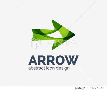 Clean moden wave design arrow logo Clean moden wave design arrow logo 14774043
